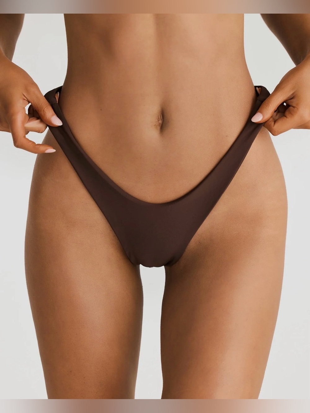 NWT VACAY SWIMWEAR Positano Bottom Chocolate Size S